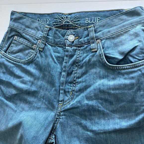 NWT $319 DAILY BLUE by ADRIANO GOLDSCHMIED MOOD relaxed straight jeans 26 - Picture 3 of 9